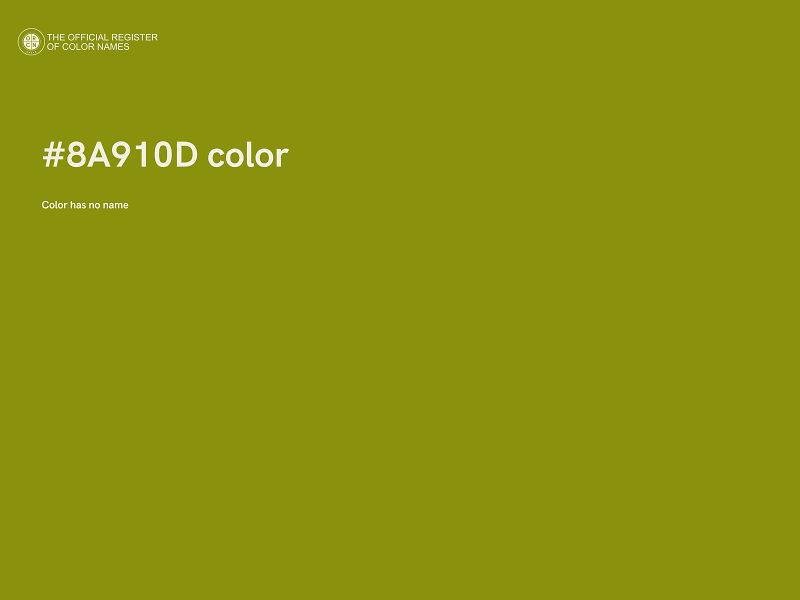 #8A910D color image