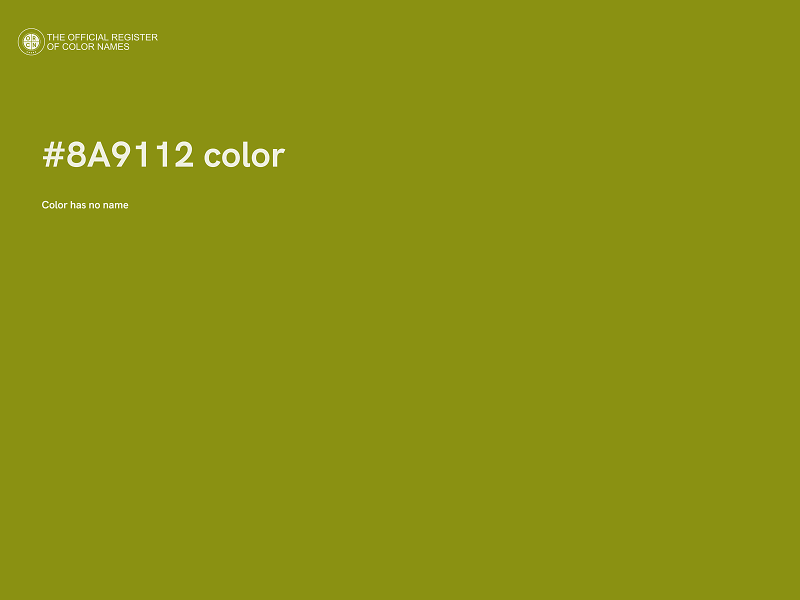 #8A9112 color image