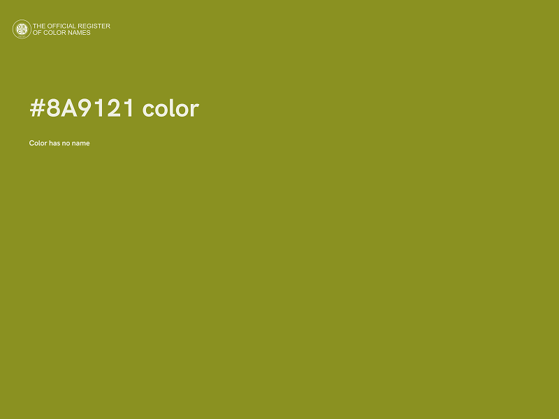 #8A9121 color image