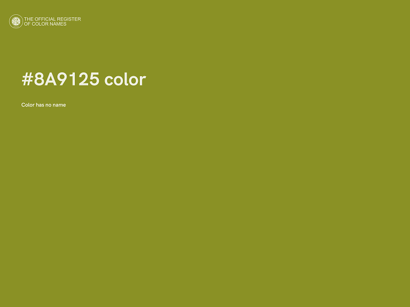 #8A9125 color image