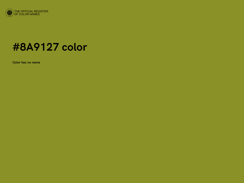 #8A9127 color image