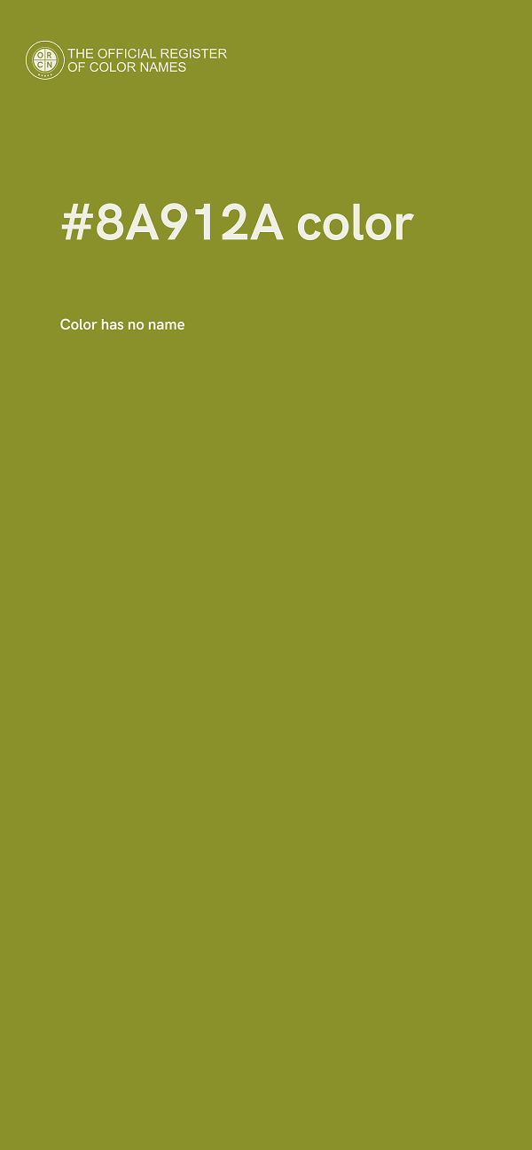 #8A912A color image