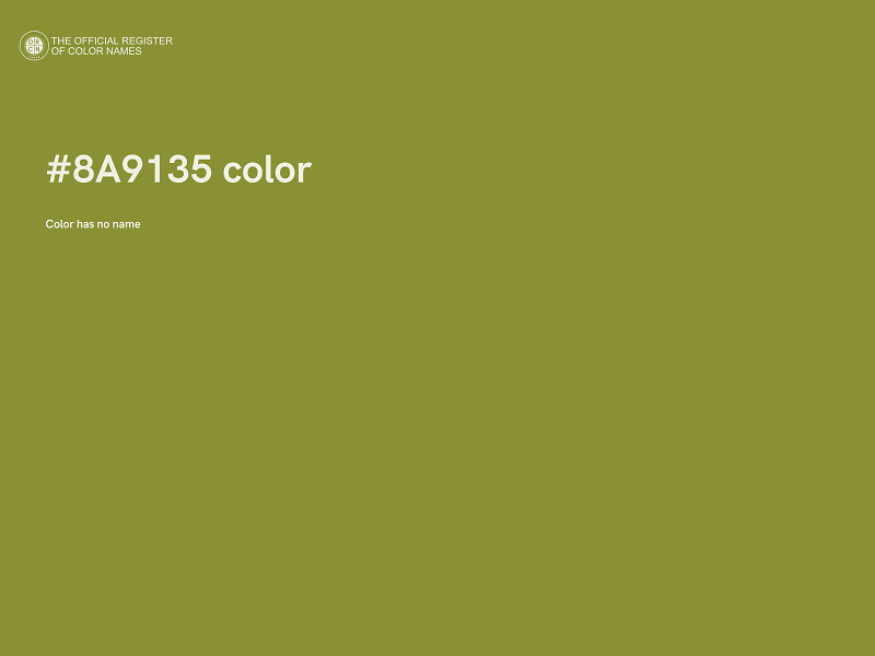 #8A9135 color image