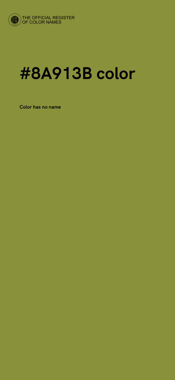 #8A913B color image