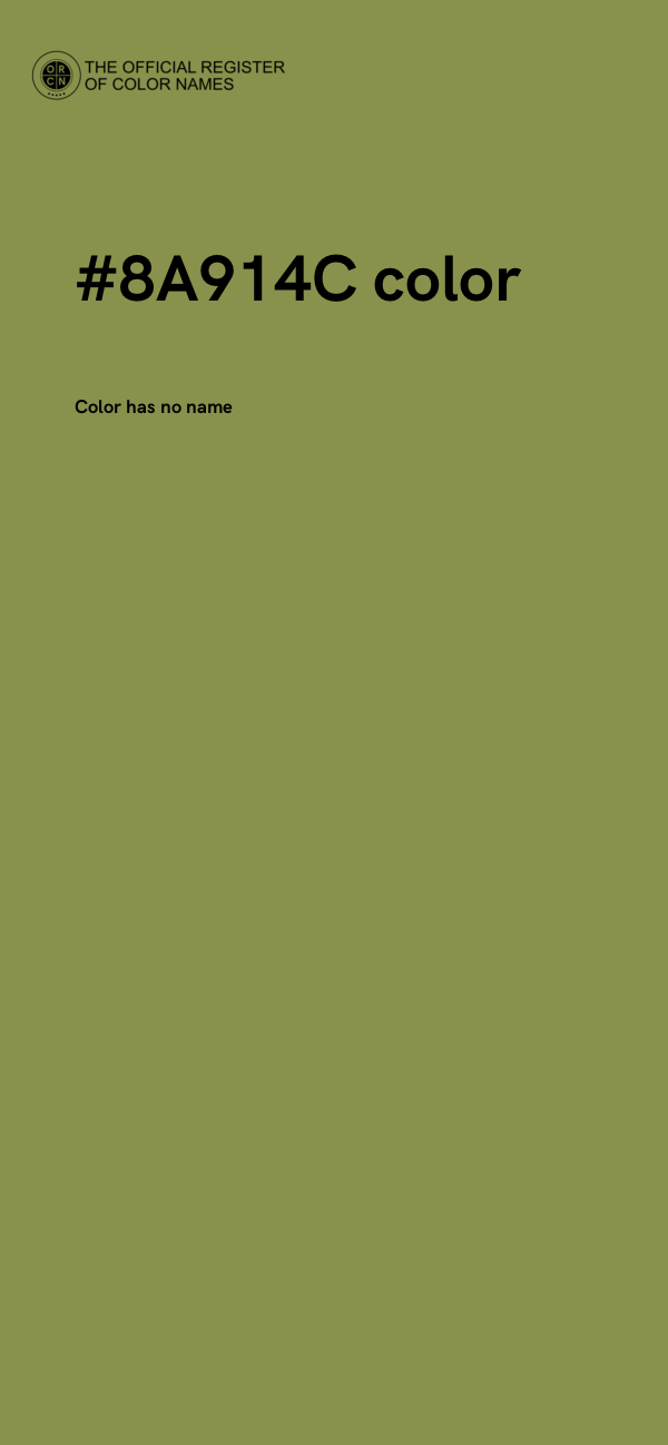 #8A914C color image