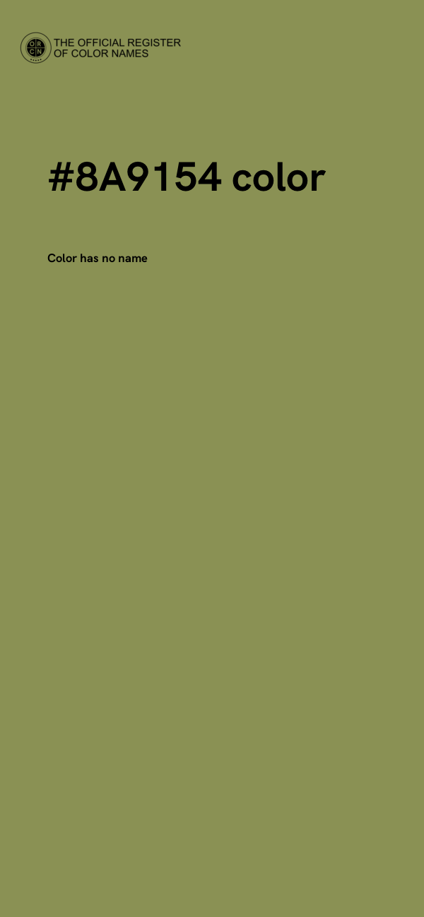 #8A9154 color image