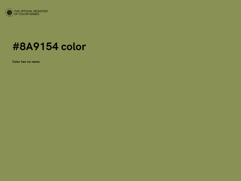 #8A9154 color image