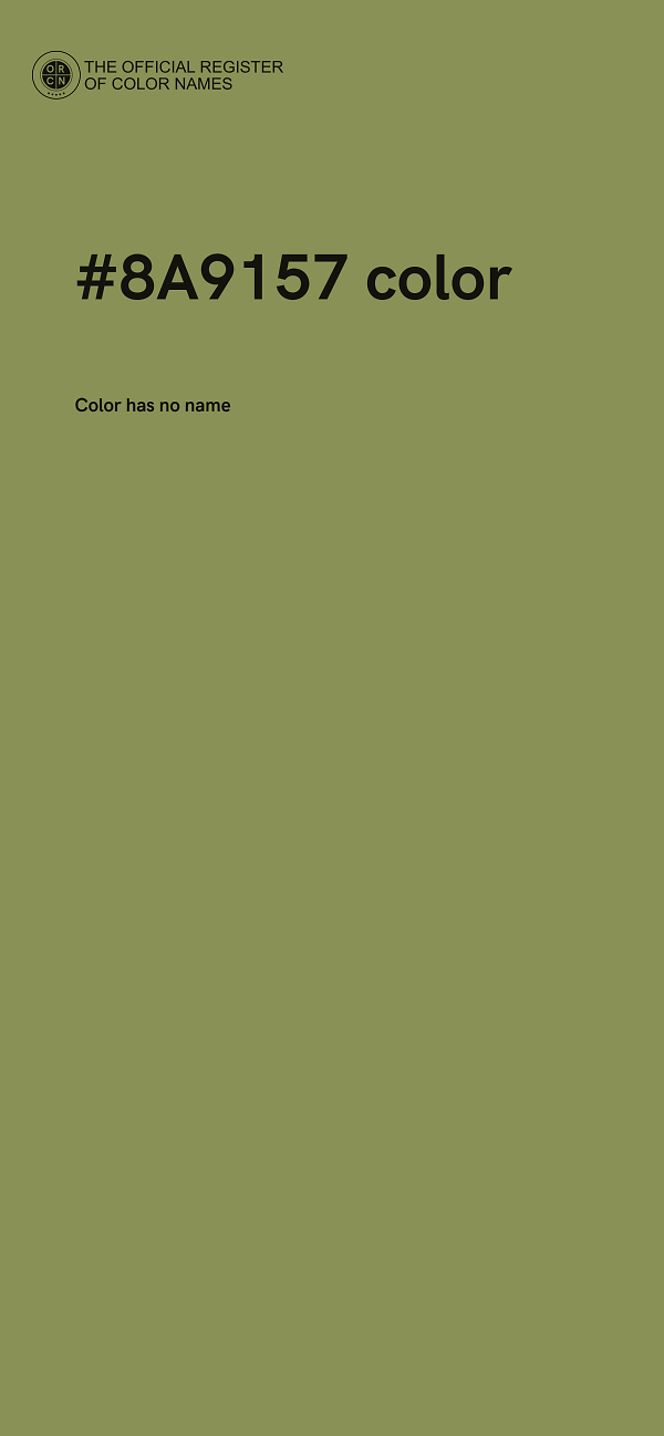 #8A9157 color image
