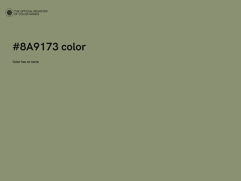 #8A9173 color image