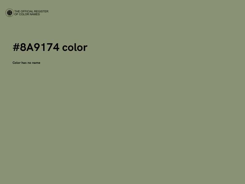 #8A9174 color image
