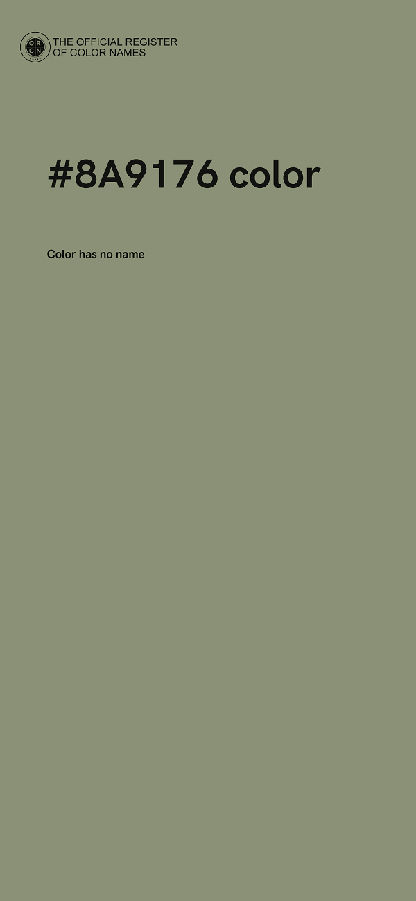 #8A9176 color image