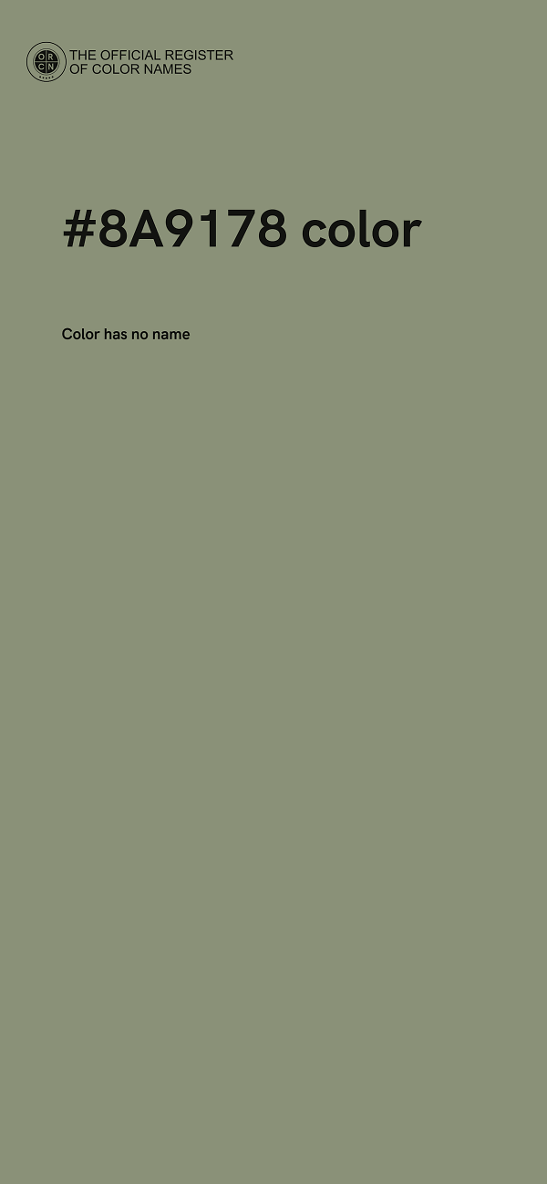 #8A9178 color image