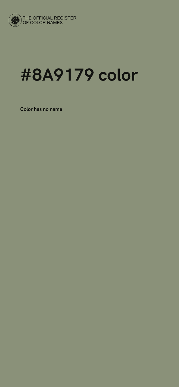 #8A9179 color image