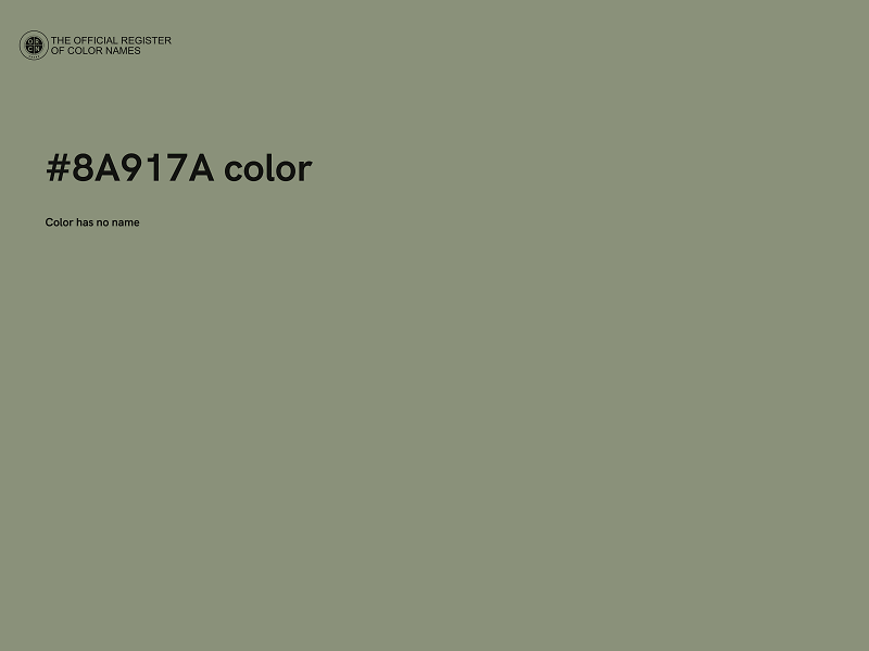 #8A917A color image