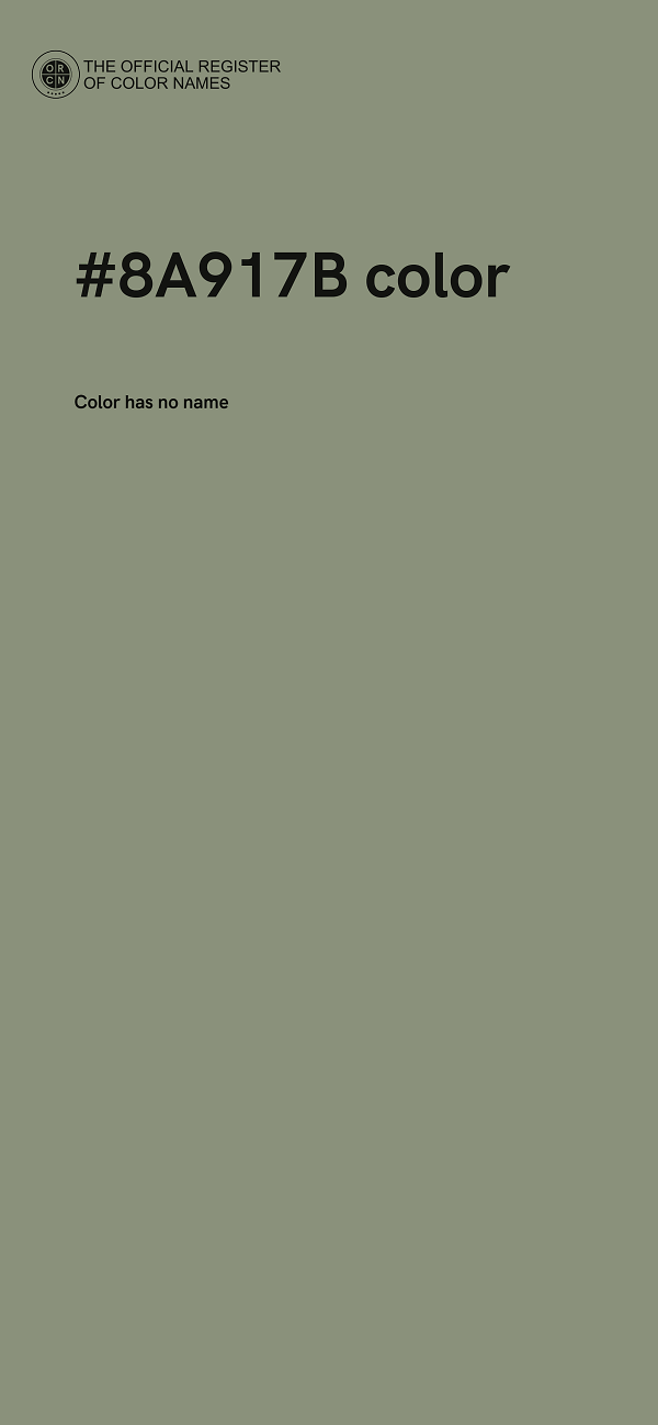 #8A917B color image