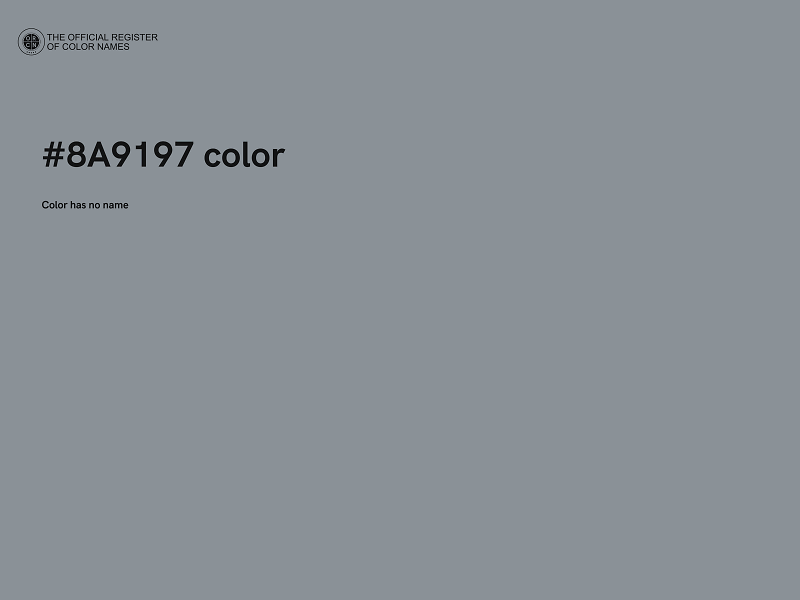 #8A9197 color image