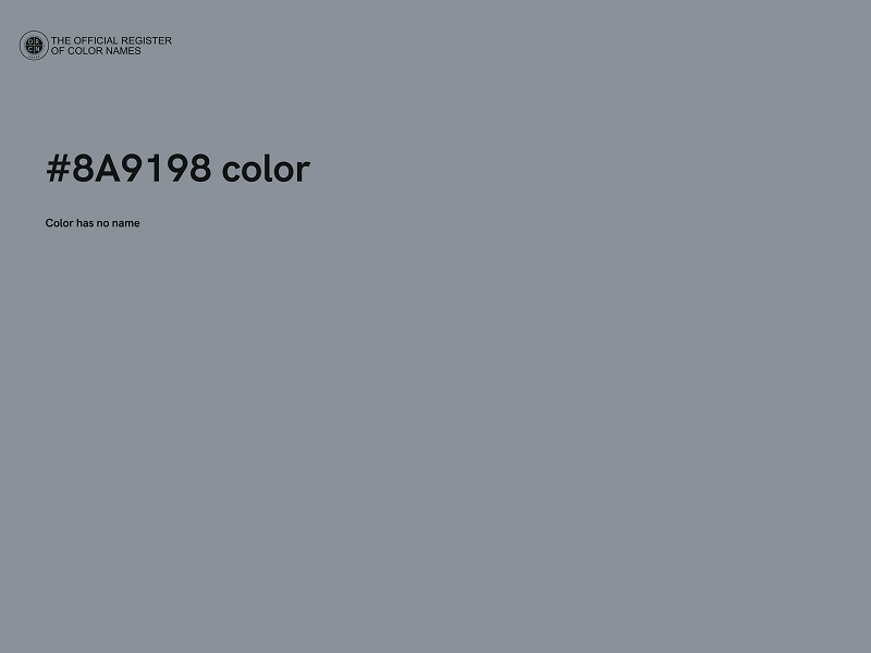 #8A9198 color image