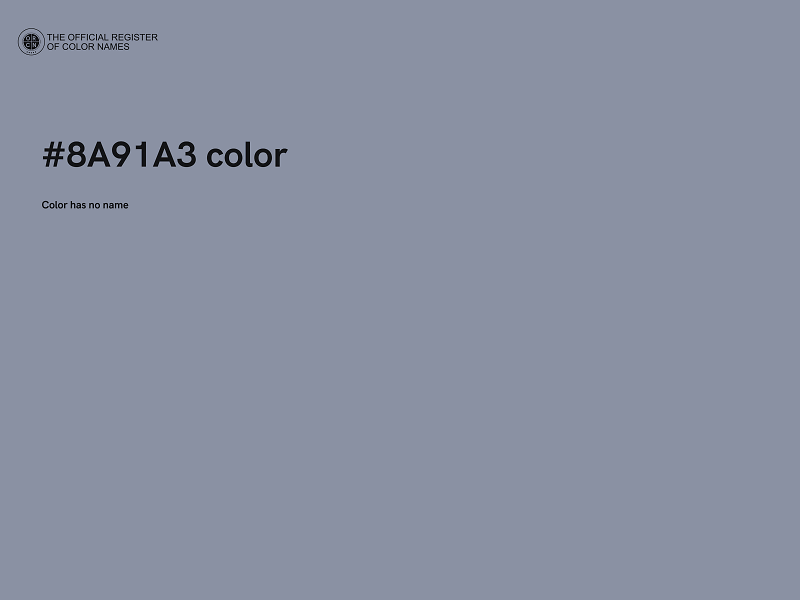 #8A91A3 color image