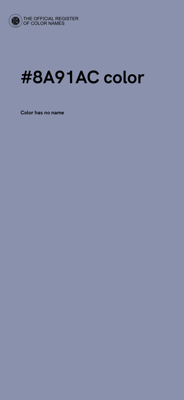 #8A91AC color image