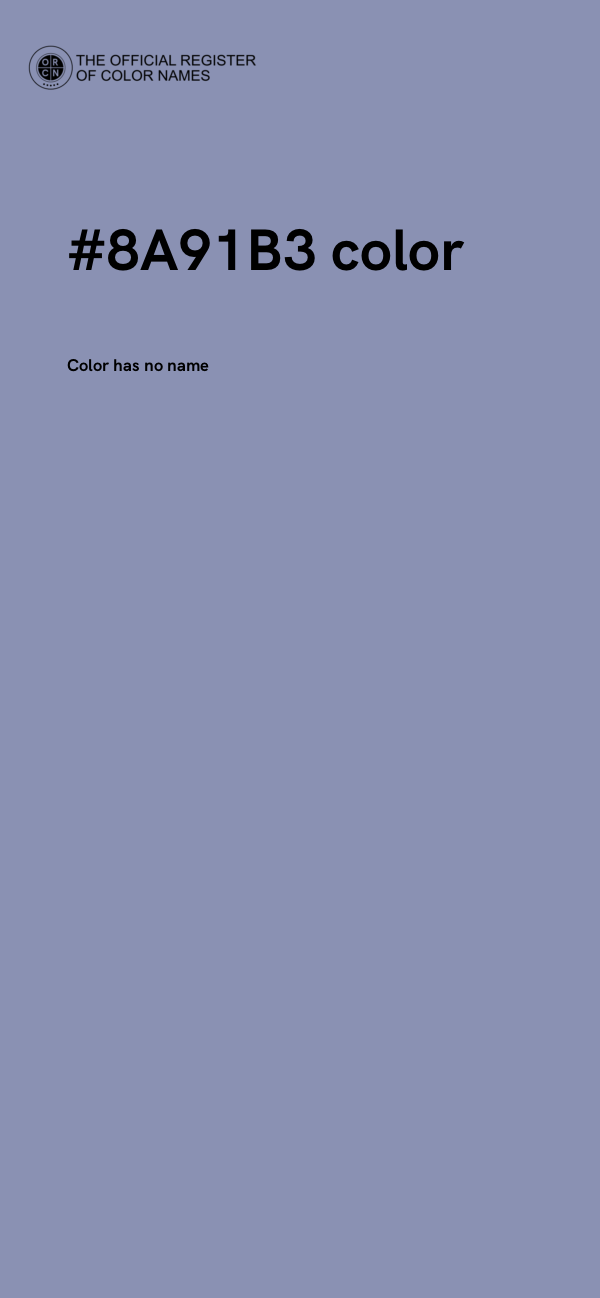 #8A91B3 color image