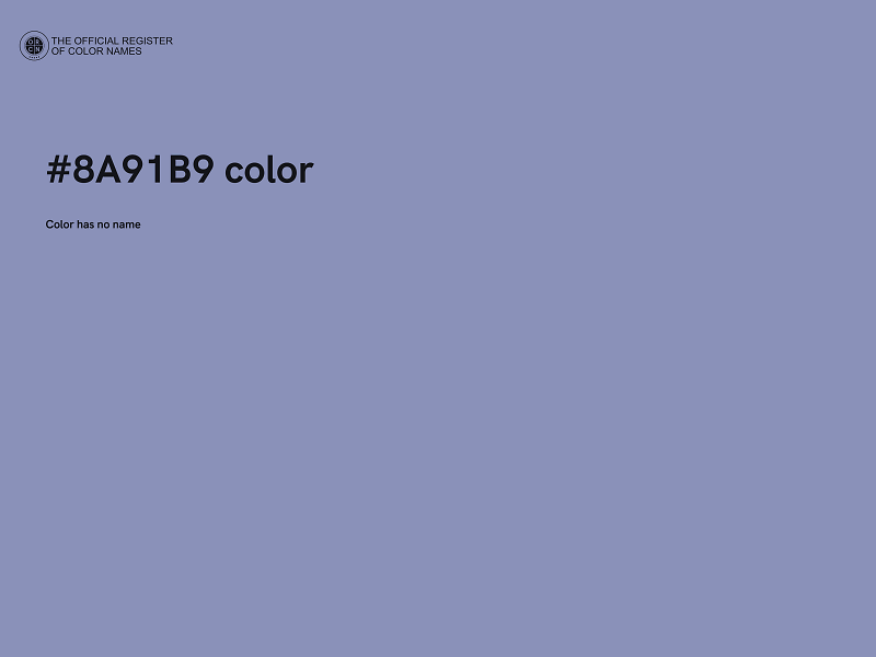 #8A91B9 color image