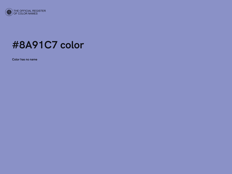 #8A91C7 color image