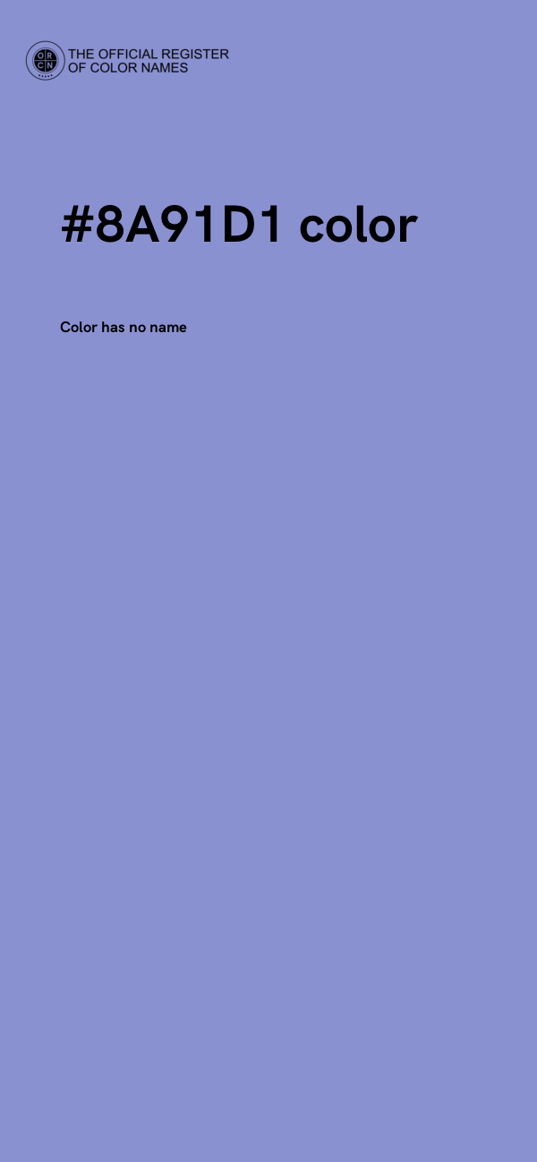 #8A91D1 color image