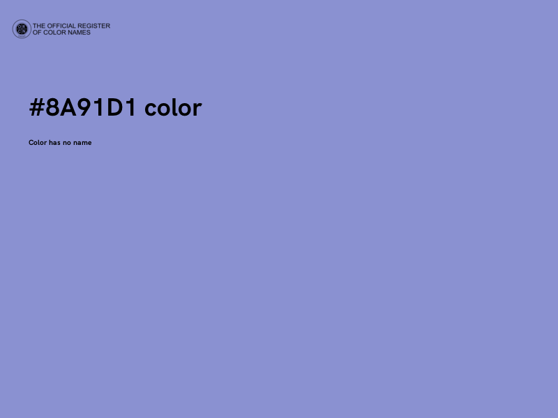 #8A91D1 color image