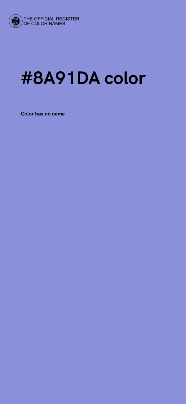#8A91DA color image