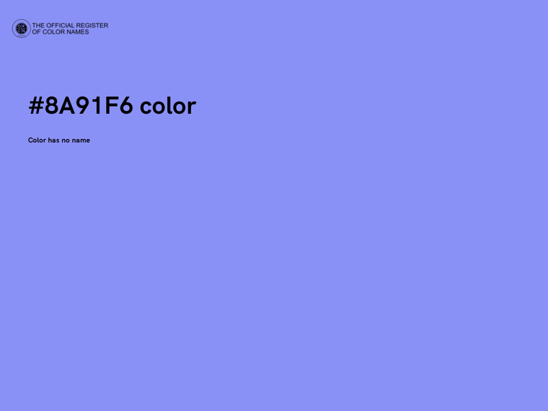 #8A91F6 color image