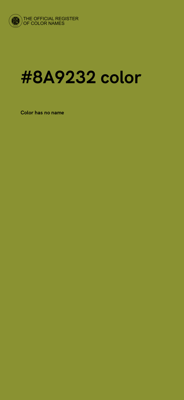 #8A9232 color image