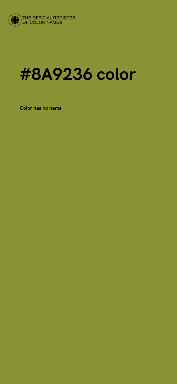 #8A9236 color image