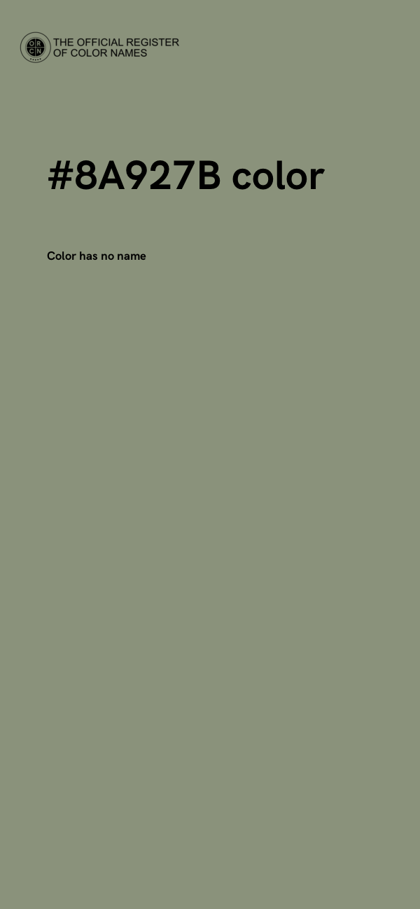 #8A927B color image