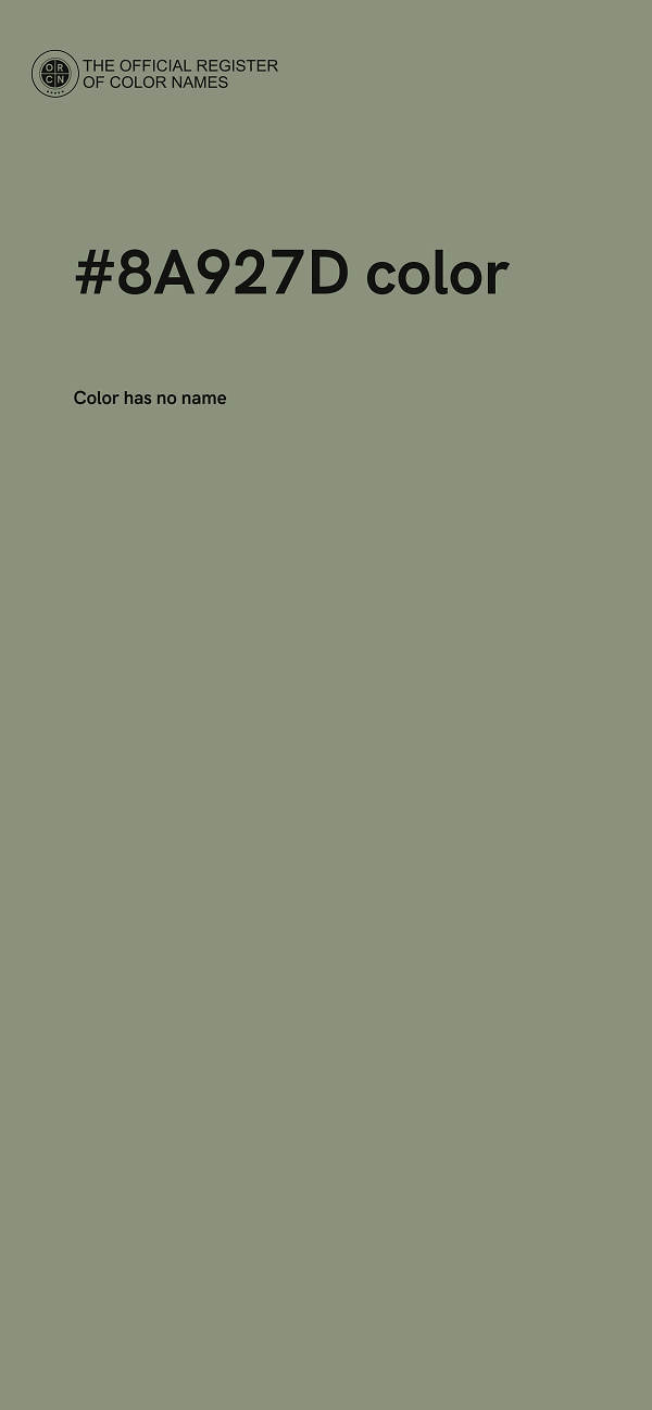 #8A927D color image