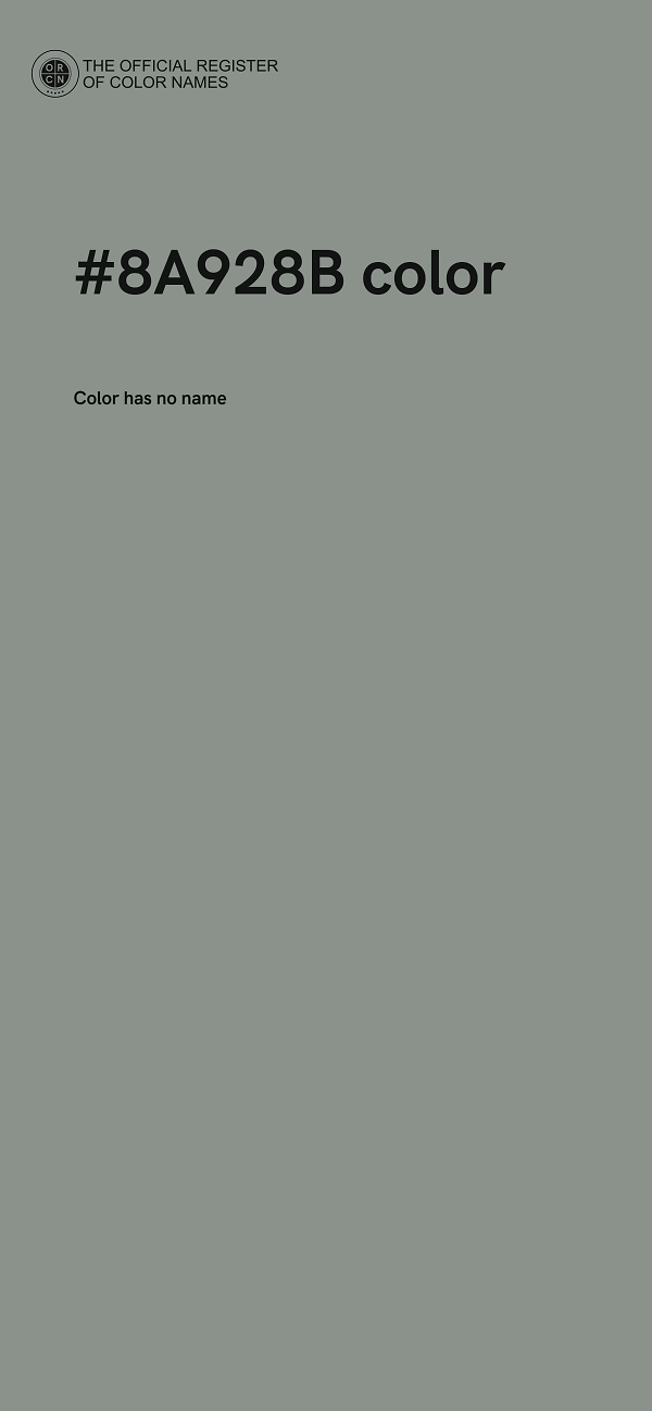 #8A928B color image