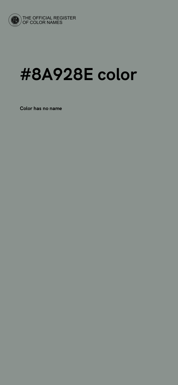 #8A928E color image