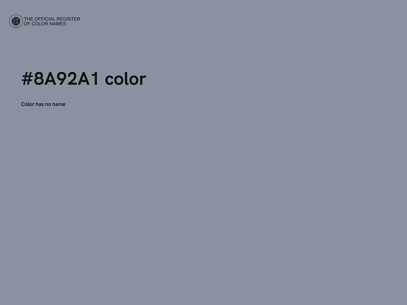 #8A92A1 color image