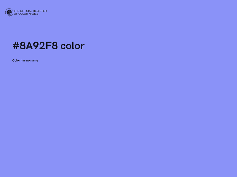 #8A92F8 color image