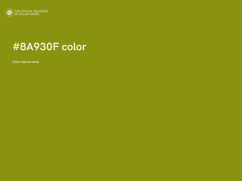 #8A930F color image