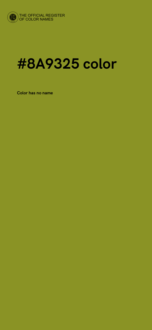 #8A9325 color image