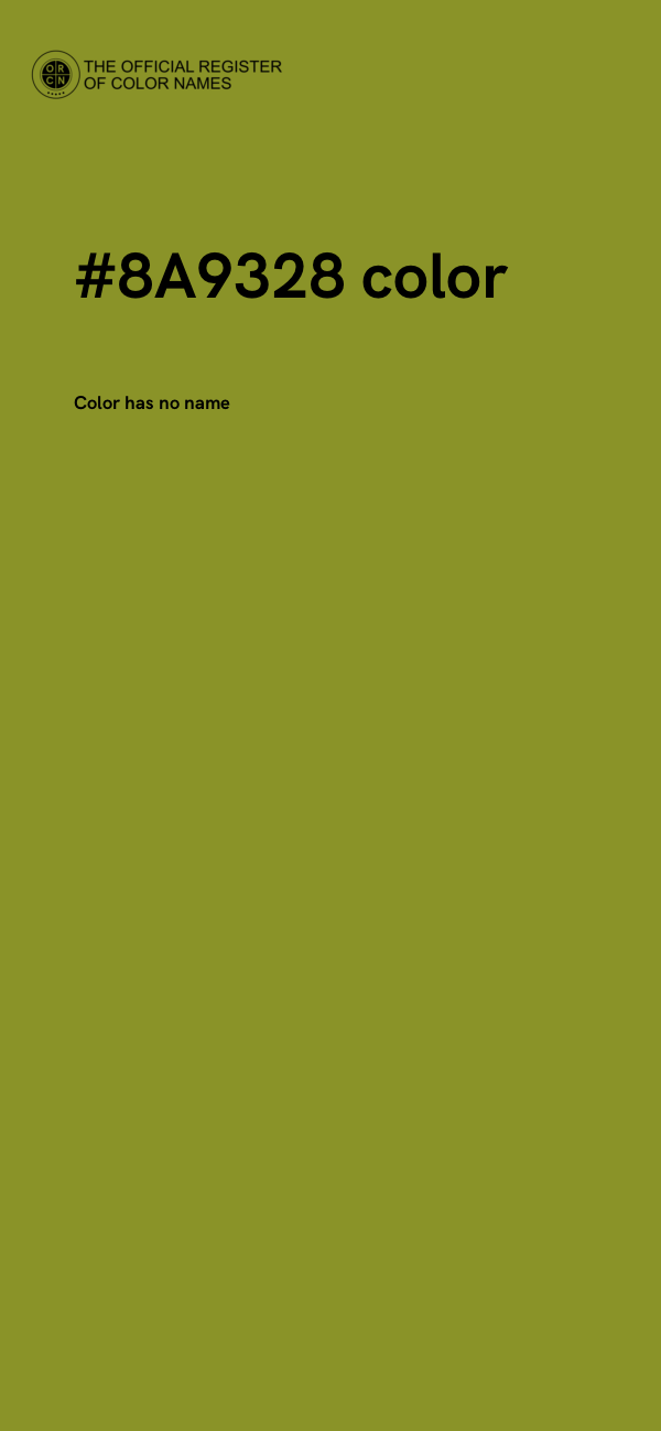 #8A9328 color image