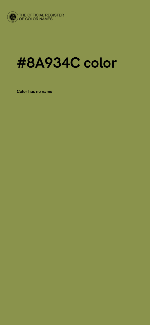 #8A934C color image