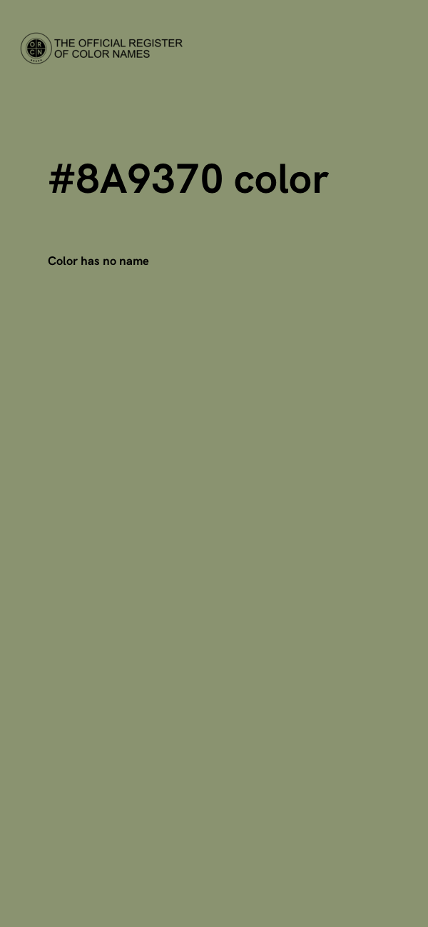 #8A9370 color image