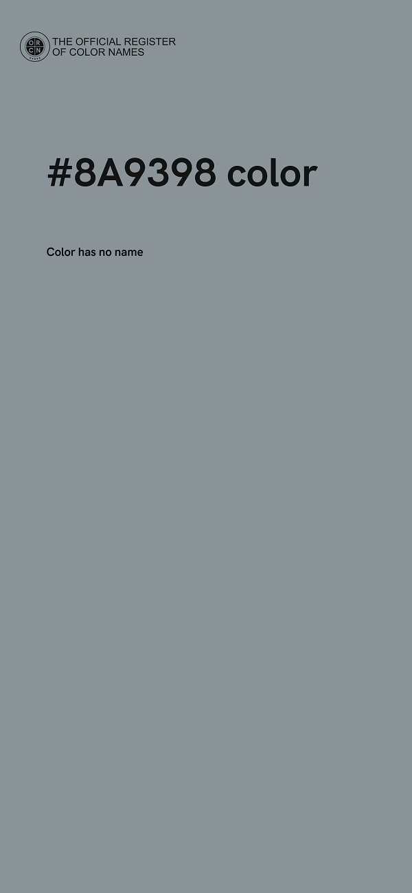 #8A9398 color image