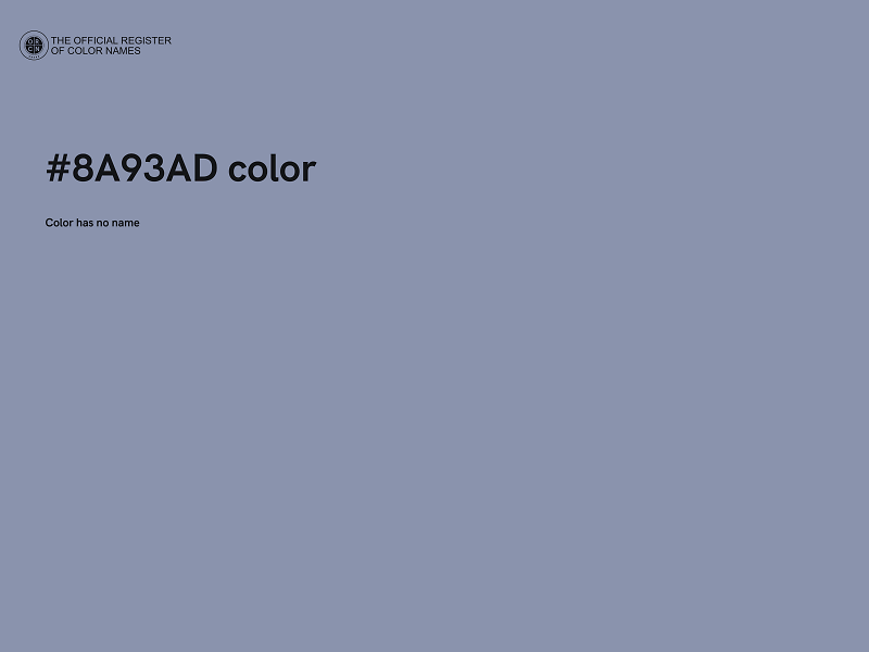 #8A93AD color image