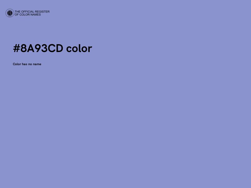 #8A93CD color image