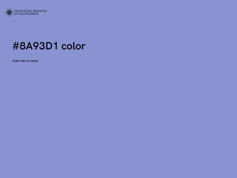 #8A93D1 color image