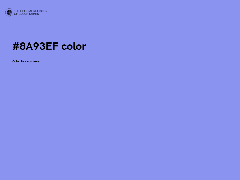 #8A93EF color image
