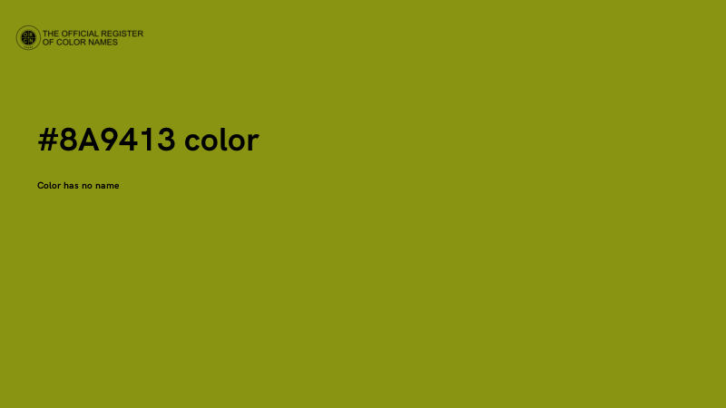 #8A9413 color image