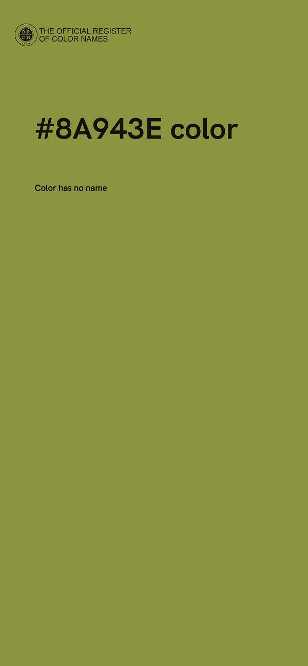 #8A943E color image